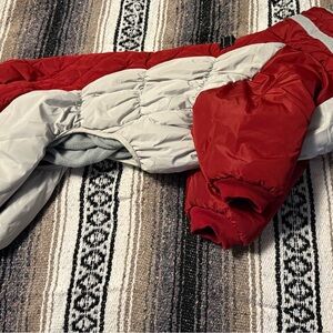 Red and Gray Dog Coat